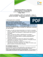Guía de Actividades y Rúbrica de Evaluación - Unidad 2 - Tarea 5 - Informe de Análisis - Sistema de Producción Animal (Tutor Virtual)