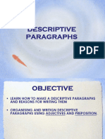 9th Meeting - Descriptive Text