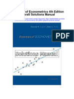 Essentials of Econometrics 4th Edition Gujarati Solutions Manual