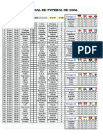 Calendário para o MUNDIAL DE FUTEBOL DE 2006.excel