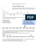 Números Inteiros Avaliação