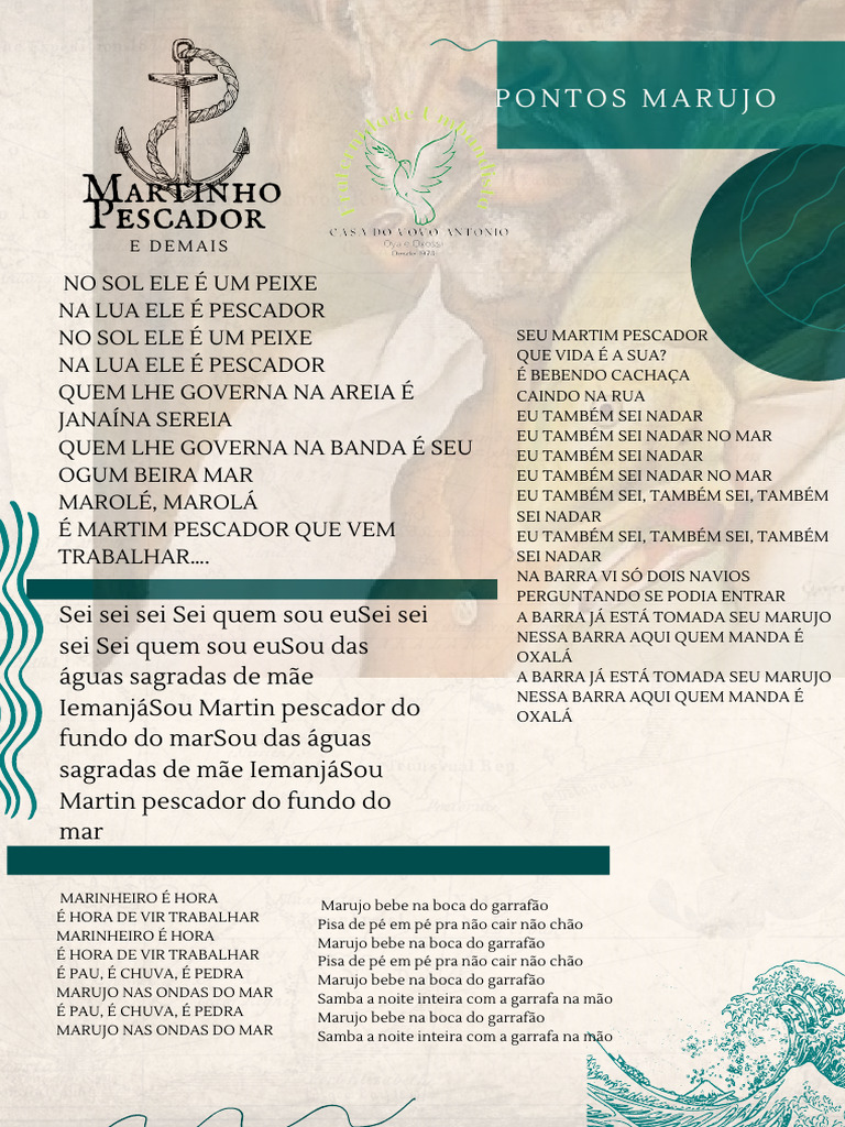 Martim Pescador: O Marujo e Suas Tradições | PDF