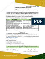 Comunicado N044-2023 - Proceso de Admision 2024