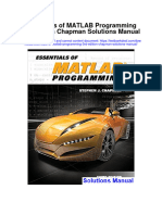 Essentials of Matlab Programming 3rd Edition Chapman Solutions Manual