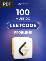 100 Must Do Leetcode Problems | PDF | Computer Data | Applied Mathematics