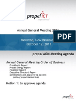 2011 Propel AGM Presentation
