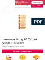 Lameson 4 MG 10 Tablet - Kegunaan, Efek Samping, Dosis Dan Aturan Pakai - Halodoc
