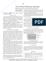 Bidirectional Exact Pattern Matching Algorithm: Iftikhar Hussain, Muhammad Zubair, Jamil Ahmed and Junaid Zaffar