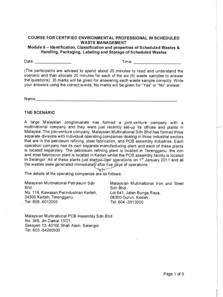 CePSWaM Module Training 2023_organized | PDF | Waste | Cracking (Chemistry)