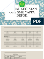 Jadwal Kegiatan Osis