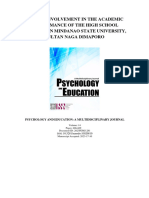 Parent Involvement in The Academic Performance of The High School Students in Mindanao State University, Sultan Naga Dimaporo