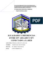 Sergio Igualdades y Diferencias Entre SFV Aislado y SFV Conectado A La Red