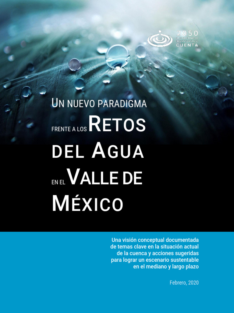Retos del agua en el Valle de México | PDF | Agua | Agua subterránea