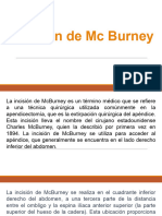 Incisión de MC Burney