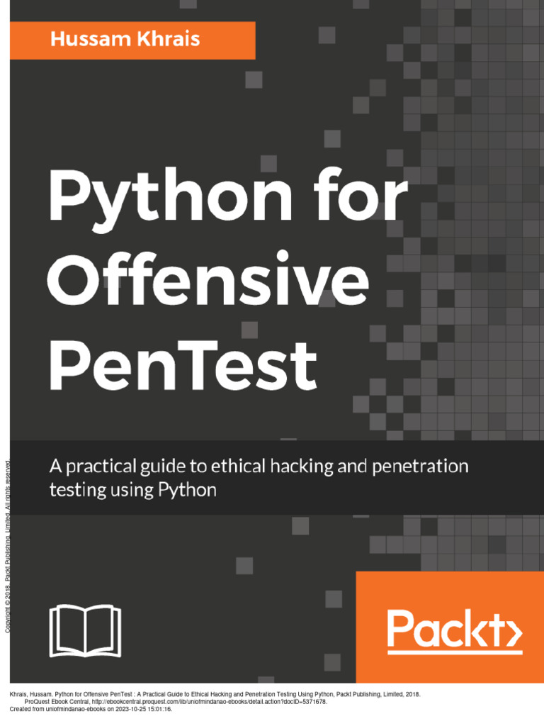 Python For Offensive PenTest A Practical Guide To ... - (Cover) | PDF ...