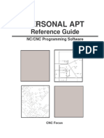 Personal APT, Reference Guide, NC - CNC Programming Software - PDF Room