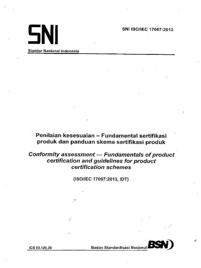 Sni iso 17067 2013 small pdf