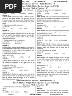 MCQ Chapter Wise Class 12 PYTHON