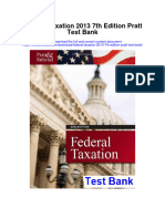 Federal Taxation 2013 7th Edition Pratt Test Bank
