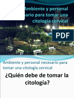 Ambiente y Personal Necesario para Tomar Una Citología