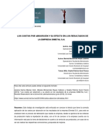 Los Costos Por Absorción Y Su Efecto en Los Resultados de La Empresa Dimetal S.A