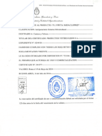 Certificado Pi Pipeta Imidacloprid