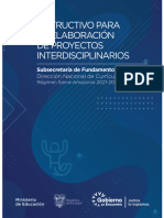 Instructivo para Elaborar Proyectos Inter