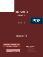 Filosofía 2023-2 (Nivel 2)