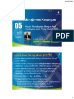 Modul 5 Model Penetapan Harga Aset (CAPM)