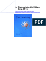 Test Bank For Biochemistry 6th Edition Berg Stryer