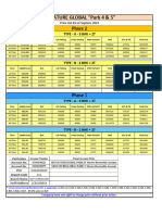 SG Park 4 & 5 Price List As On September