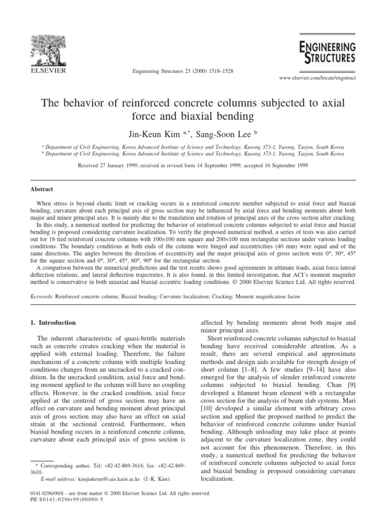 IMP PAPER - The Behavior of Reinforced Concrete Columns Subjected To ...