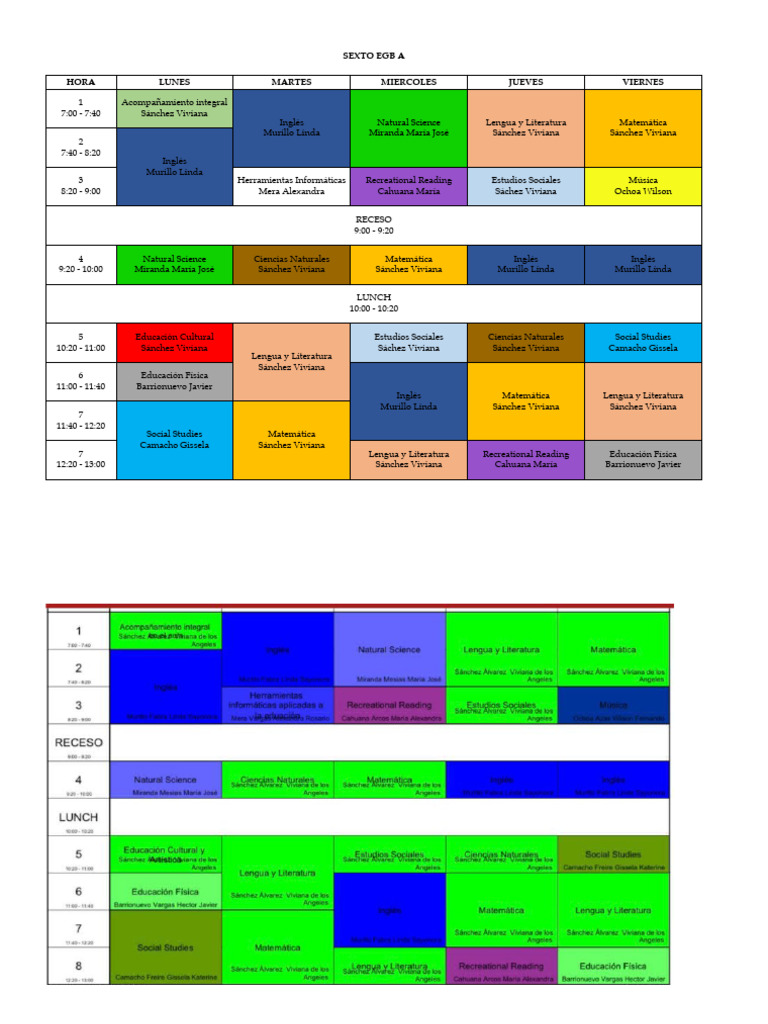 HORARIO PDF Science