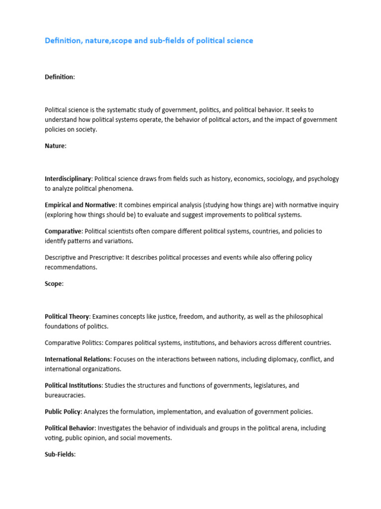 Political Science | PDF | Political Science | Legislature