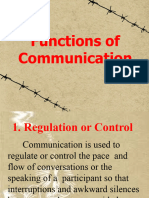 Oral Com - Functions of Communication