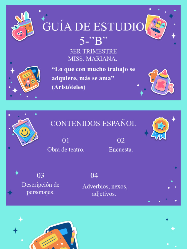 Gu a de estudio 5 b 3er trimestre miss mariana pdf planetas