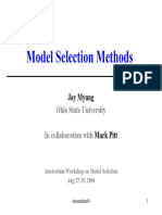 Myung Ohio State Model Selection Methods
