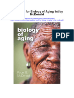 Test Bank For Biology of Aging 1st by Mcdonald