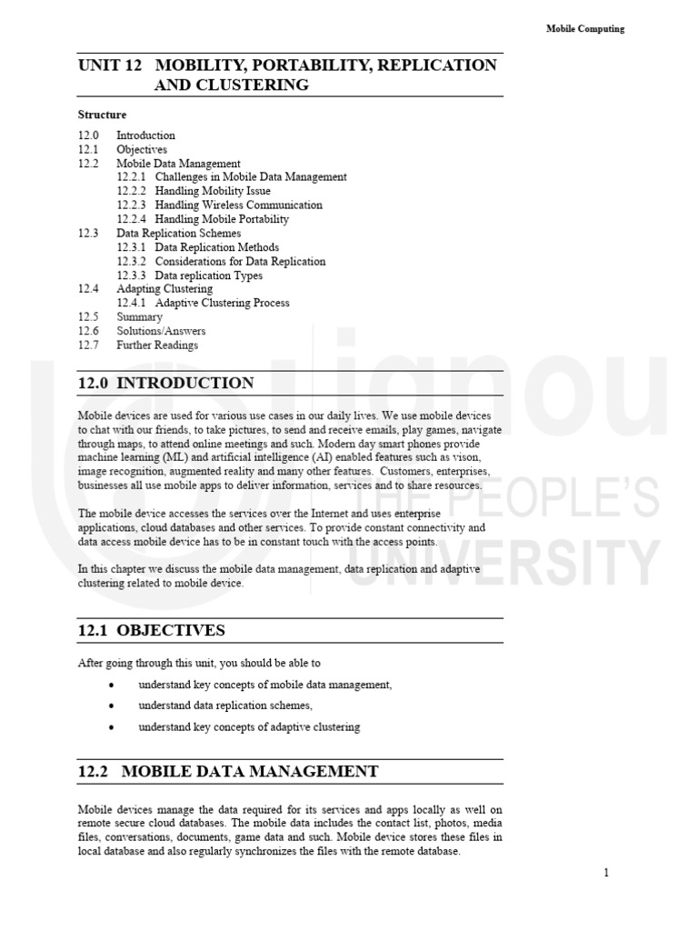 Unit 12 download free pdf replication computing databases
