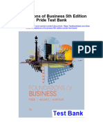 Foundations of Business 5th Edition Pride Test Bank