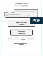 LENGUAJES Examen Primer Trimestre