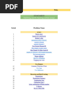 AlgoPrep's 151 Problems Sheet