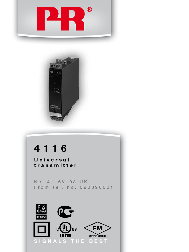 4116 Manual Ver103 - UK | PDF
