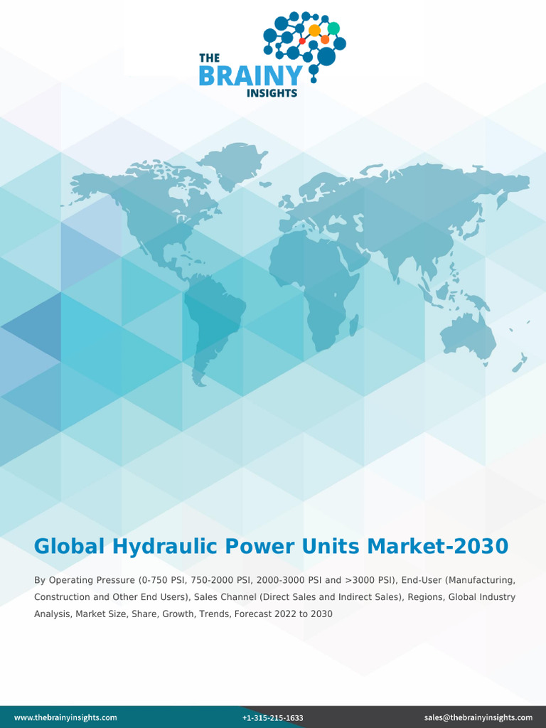 Global Hydraulic Power Units Market PDF Market (Economics) Business