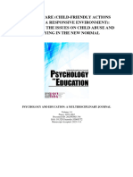 Project Care (Child-Friendly Actions Towards A Responsive Environment) : Addressing The Issues On Child Abuse and Bullying in The New Normal