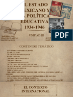 El Estado Mexicano y La Política Educativa 1934-1946