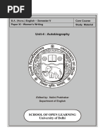 Unit 4 - Autobiography