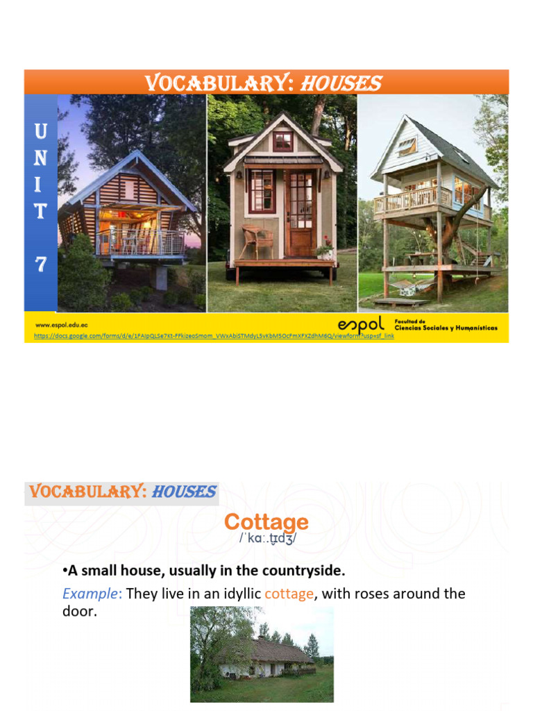 Vocabulary - Houses | PDF | Basement | Building