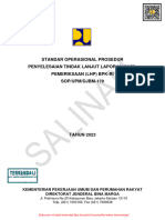 Sopupmdjbm 179 Standar Operasional Prosedur Penyelesaian Tindak Lanjut Laporan Hasil Pemeriksaan LHP BPK Ri