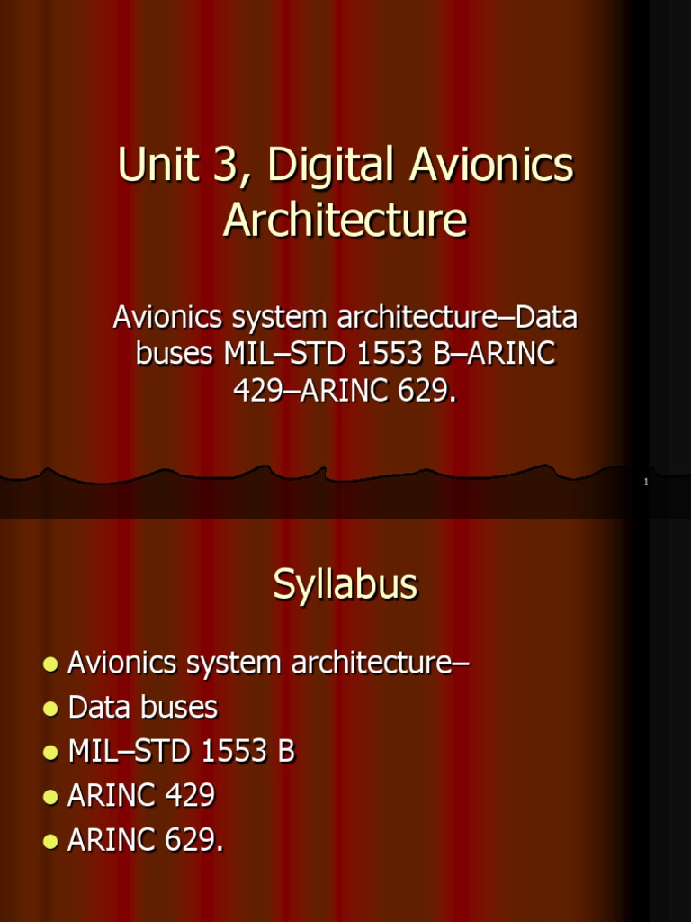 Digital Avionics Architecture Overview | PDF